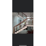 Lan can cầu thang kính 7