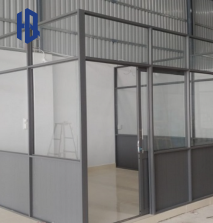 Vách ngăn nhôm kính 4