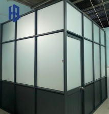 Vách ngăn nhôm kính 1