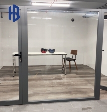 Vách ngăn nhôm kính 2