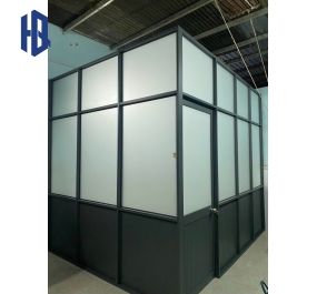 Vách ngăn nhôm kính 1