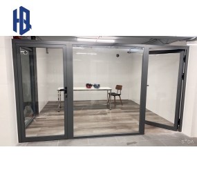 Vách ngăn nhôm kính 2